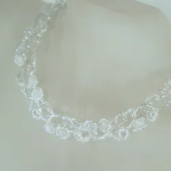 Necklace Rose Gold filled 14K - Arabesque Moonstone-Diaphanous white - Necklace Rose Gold filled 14K - Rose Gold filled 14K